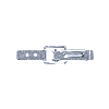 Grenouillères A2 1/60 Trou pour rivet 4,1 mm - 100 pièces