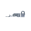 Grenouillères avec porte cadenas acier zingué 42 + PC Trou pour rivet 4,2 mm - 100 pièces