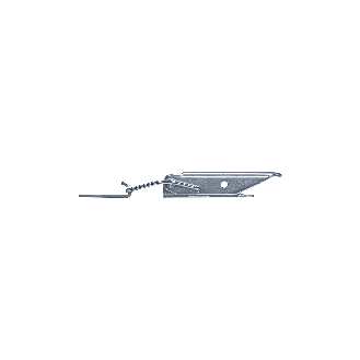 Grenouillères ALU 802 - autofermeture Trou pour rivet 4,2 mm - 100 pièces-Lire la description