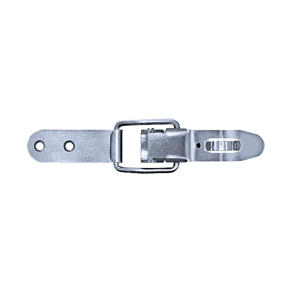 Grenouillères avec porte cadenas acier zingué 2/100 Trou pour rivet 6,1 mm - 25 pièces-Leggi tutto