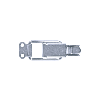 Grenouillères avec porte cadenas ALU 44 + PC Trou pour rivet 5,2 mm avec boucle aus A2 - 50 pièces-Lire la description