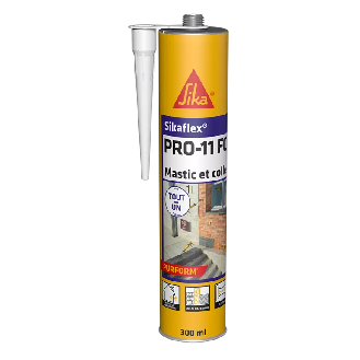 Mastic colle polyuréthane PU flex Pro11FC  "659701" de 300 ml - Beige-Lire la description