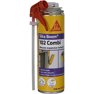 Mousse isolante polyuréthane boom 102 Combi  "521224" de 500 ml-Lire la description