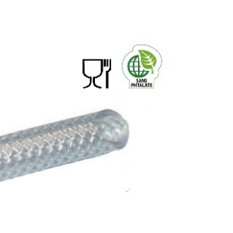 Tuyau fil clair sans phtalate  "AL" PVC armé  19 x 27  15 bars-Lire la description