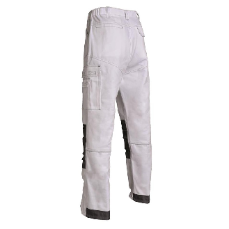 Pantalon de travail HUGO CANVAS 65% Polyester 35% coton GRIS taille 62-Lire la description