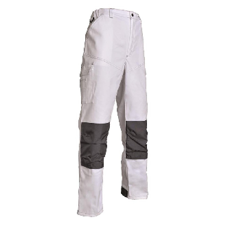 Pantalon de travail HUGO CANVAS 65% Polyester 35% coton GRIS taille 62-Lire la description