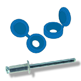 Cache rivet plastique bleu plaque d'immatriculation-Lire la description