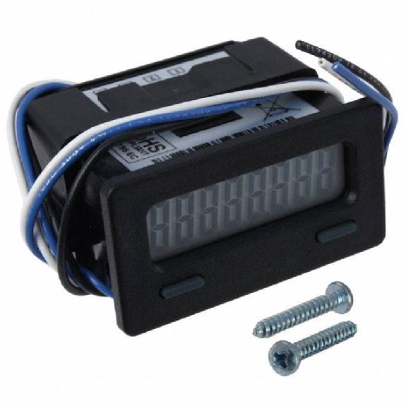 Compteur horaire 8 digits LCD, entrée max. 28Vdc-Lire la description