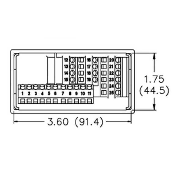 Compteur / cadence (tachymètre) 48x96mm, 85-250Vac Compteur / cadence (tachymètre) 48x96mm, 85-250Vac-Lire la description