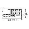 Compteur / cadence (tachymètre) 48x96mm, 85-250Vac