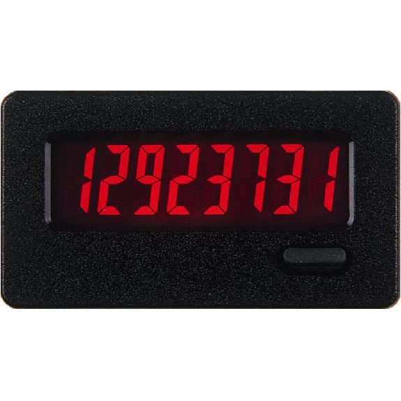 Compteur d'impulsions 8 digits LED rouge, entrée max. 28Vdc-Lire la description