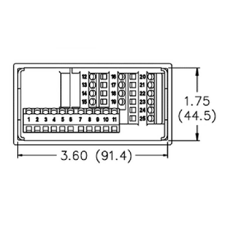 Compteur / cadence (tachymètre) 48x96mm, 24Vac/11-36Vdc-Lire la description