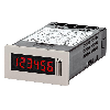 Compteur totalisateur et horaire 36x72 6dgts 12-24VDC (gris clair)