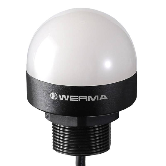 Feu tricolore (V/O/R) encastrable fixe 24 dc IP65 NOIR câble 1.45m-Lire la description