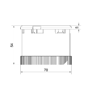 Élément sonore continu/alternatif 105dB 24VAC/DC IP65 Ø70mm GRIS-Lire la description