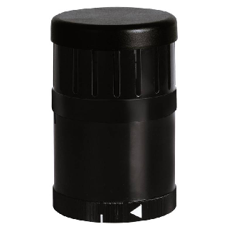 Élément sonore auto-ajustable 80-100dB pulsé 24VDC IP65 Ø70mm NOIR-Lire la description