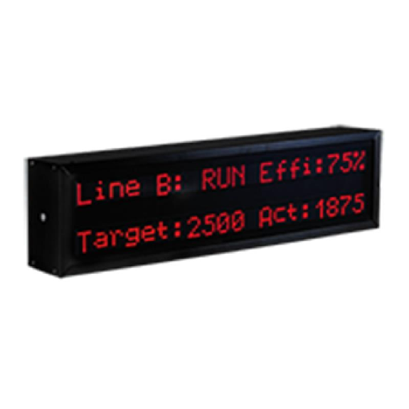 Afficheur alphanum. 4lx20c 50mm Ethernet 1 face IP41 Afficheur alphanum. 4lx20c 50mm Ethernet 1 face IP41-Lire la description