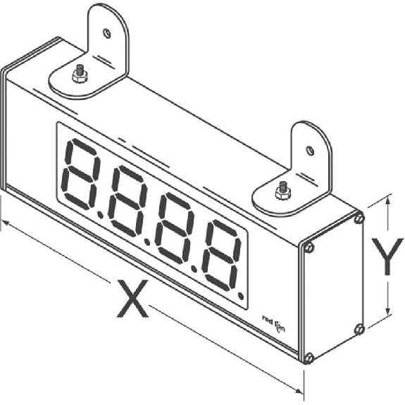 Grand afficheur éco compteur bi-direct LED 101mm 4digit IP65 85-250V-Lire la description