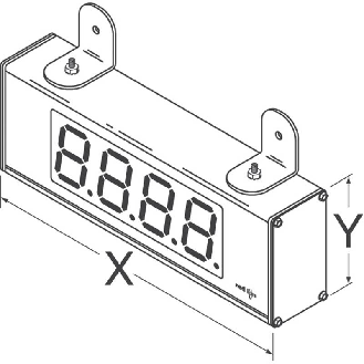 Grand afficheur éco compteur bi-direct LED 101mm 4digit IP65 85-250V-Lire la description