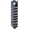 Connecteur frontal avec 16 blocs de jonction à ressorts et ouverture