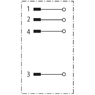 M12A Mâle Droit 4p; Bornes à vis max. 0,75mm², câble Ø4-6mm-Lire la description