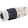M12A Fem Droit 5p; Bornes guillotines 0.34-0.5mm², Ø4.7-6mm