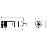 M12D Fem Droit 4p; Bornes à vis (x5) 0.14-0.75mm², Ø5-8mm