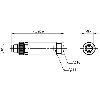 M08A Mâle Droit 3p; Bornes à vis (x3) 0.14-0.5mm², Ø2.2-5mm