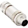 M12D Mâle Droit 4p; Bornes IDC 0.14-0.34mm², Ø4-8mm