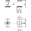 Insert pour contacts femelles à sertir décolletés, 1-7
