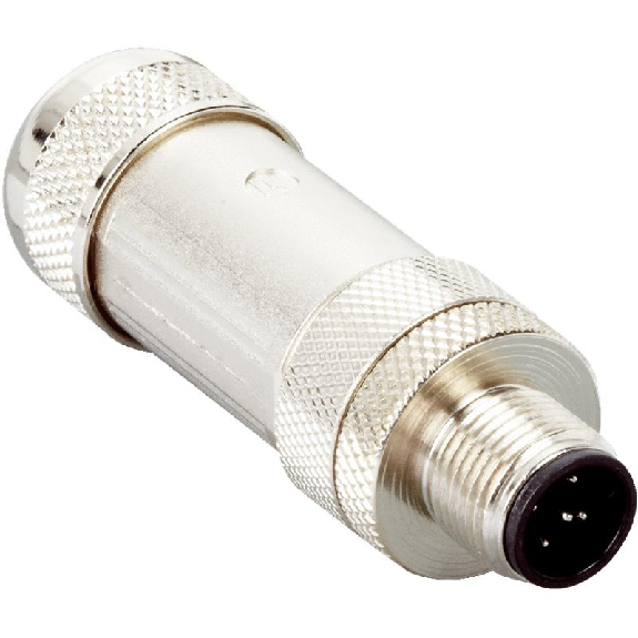 M12B Mâle Droit 5p; Bornes à vis <0.75mm², Ø4-9mm Blindé; Profibus-Lire la description