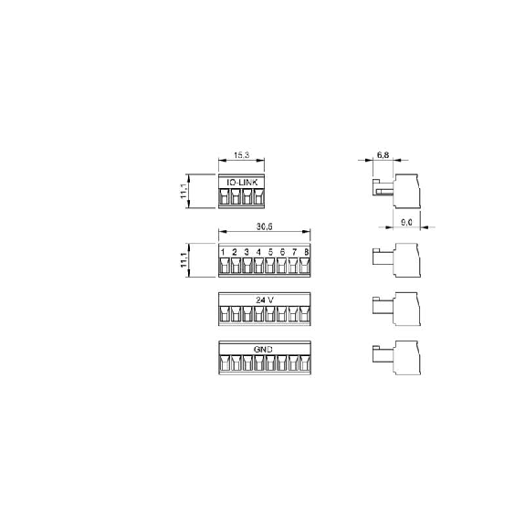 Connecteur pour BNI IOL-309-000-K024-Lire la description