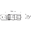 M08A Mâle Droit 3p; Bornes rapide Piercecon® 0,38 mm², Ø3-5mm