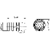 M23 Mâle Droit 12p (sens horaire) Bornes à souder < 1mm²