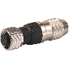 M12A Fem Droit 4p; Bornes guillotines 0.25-0.5mm², Ø6-8mm