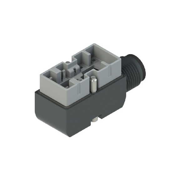 Connecteur métal pour NA et NB avec bloc contact B02, M12 radial-Lire la description