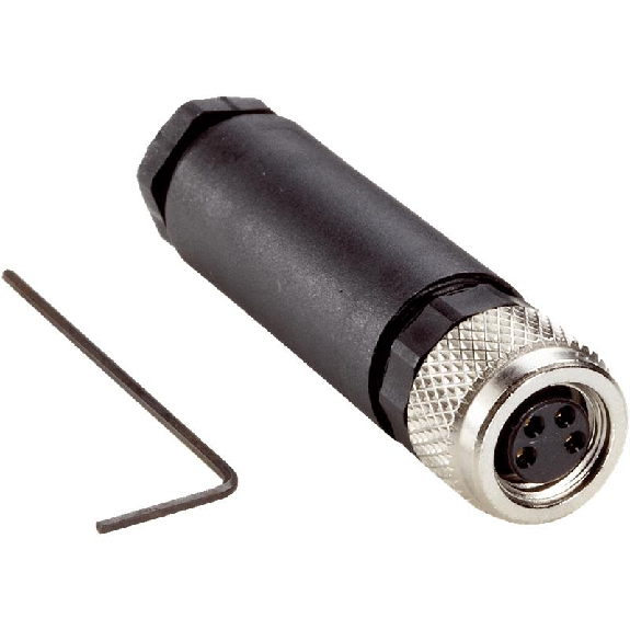 M08A Fem Droit 4p; Bornes à vis 0.14-0.5mm², Ø3.5-5mm-Lire la description