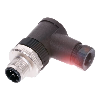 M12A Mâle Coudé 5p; Bornes à vis (x5) 0.14-0.75 mm², Ø4-6mm Pg7