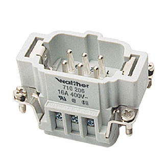 Insert mâle B6 connexion à vis avec lame de protection-Lire la description