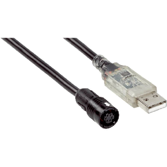 Connecteur HRS Fem 6p/USB Mâle; Câble PVC 6 fils 1,8m-Lire la description