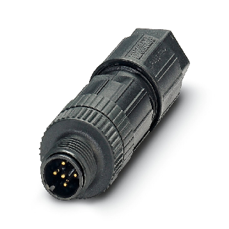 M12A Mâle Droit 5p; Bornes Push-Lock, Ø4-8mm-Lire la description