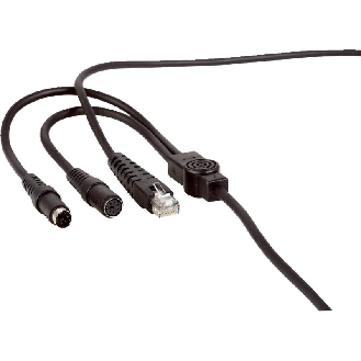 Mini-DIN Fem/Mini-DIN Mâle/RJ45 Mâle; Câble 2m (PS/2)-Lire la description