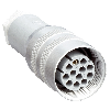 M26 Droit Fem 12p; Bornes à sertir max. 0,5 mm², Ø8-10mm