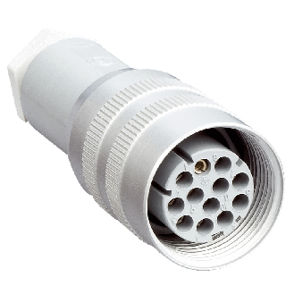 M26 Droit Fem 12p; Bornes à sertir max. 0,5 mm², Ø8-10mm-Lire la description