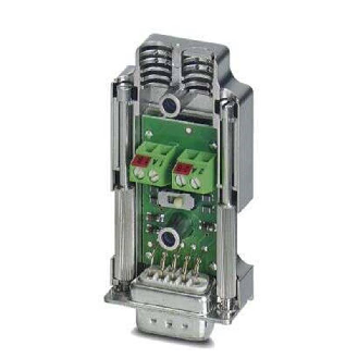 Connecteur mâle SUB-D, 9 pôles Profibus-Lire la description