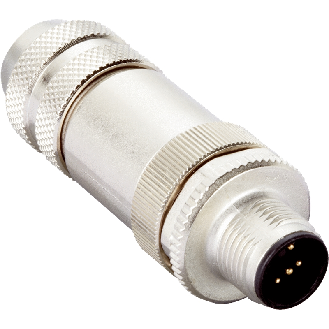 M12D Mâle Droit 4p; Bornes IDC 0,14-0,34mm², Ø4-8mm, Blindé; Ethernet-Lire la description