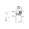 M12T Fem Coudé 4p; Bornes à vis, Ø8-10mm PG11