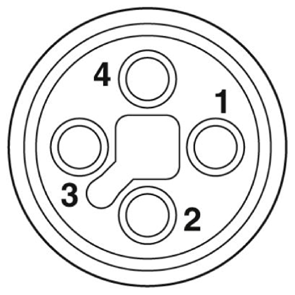 M12T Fem Coudé 4p; Bornes à vis, Ø8-10mm PG11-Lire la description