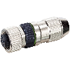 M12A Fem Droit 4p; Bornes guillotines 0.14-0.34mm², Ø2.9-5.1mm
