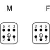 Insert mâle à raccordement à sertir, 1 - 5
